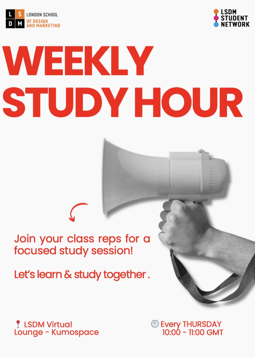Weekly Study Hour poster