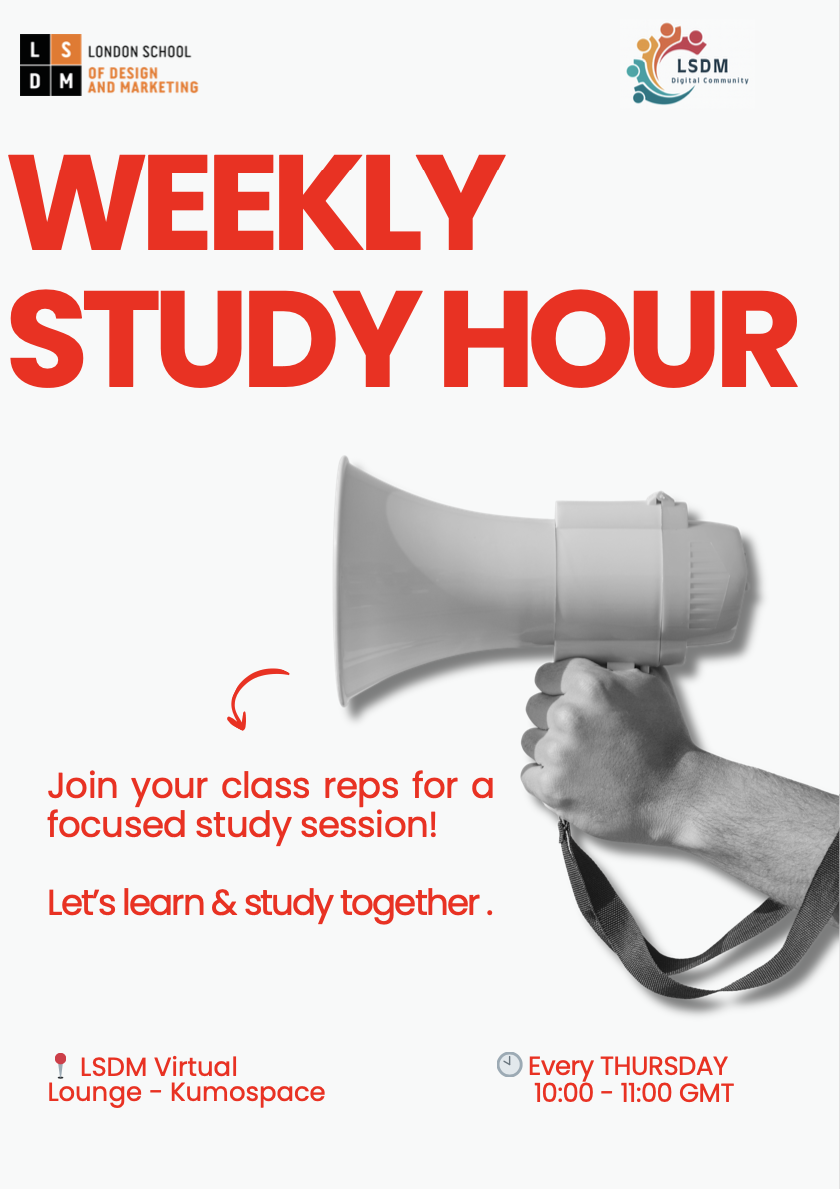 Weekly Study Hour poster